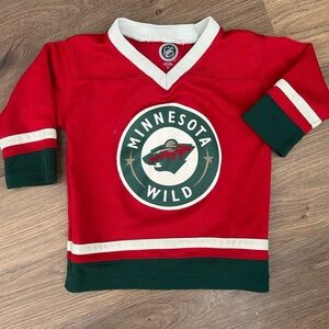 Minnesota Wild Kids Red Hockey Jersey